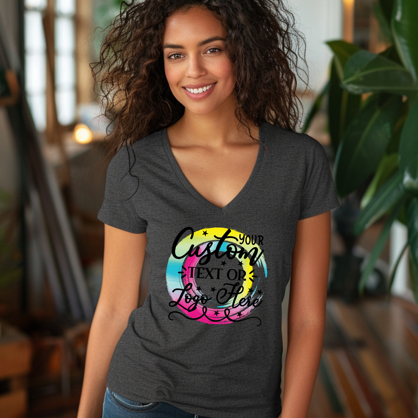 Custom Gildan - Softstyle® V-Neck T-Shirt