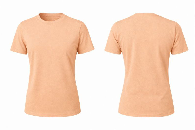 Custom Women Short Sleeve Crewneck and V-Neck T-Shirt