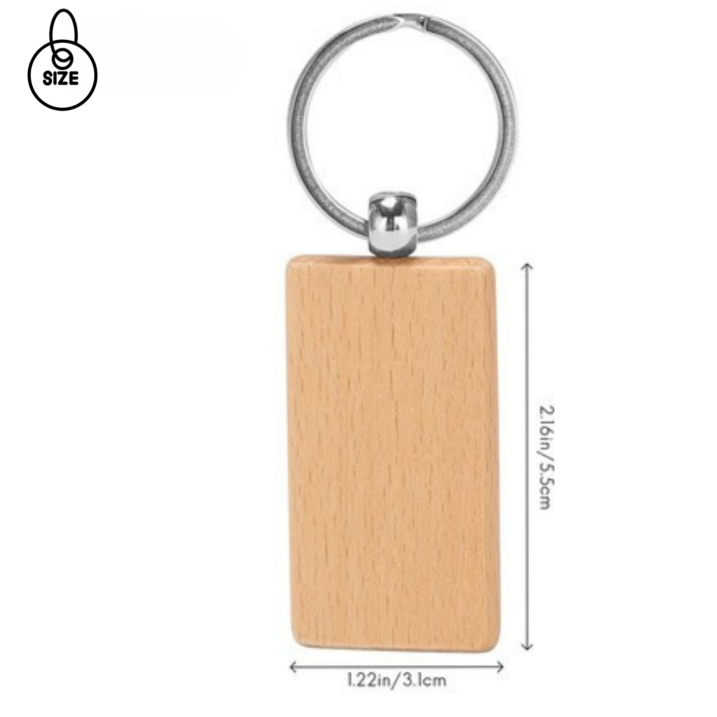 Wooden Engraved Key Chain
