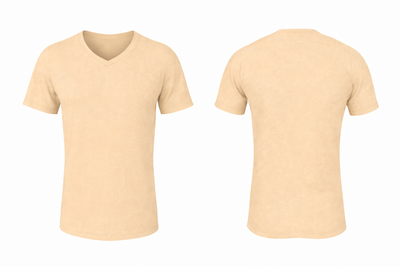 V NECK-REGULAR-SHORT SLEEVE-UNISEX-TSHIRT-2501V