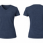WOMEN-V NECK-SHORT SLEEVE-TSHIRT