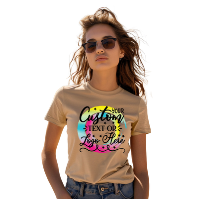 Custom Unisex Short Sleeve Crewneck and V-Neck T-Shirt