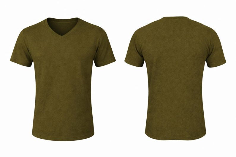 UNISEX-V NECK-SHORT SLEEVE-TSHIRT