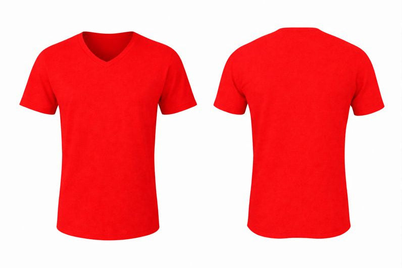 UNISEX-V NECK-SHORT SLEEVE-TSHIRT