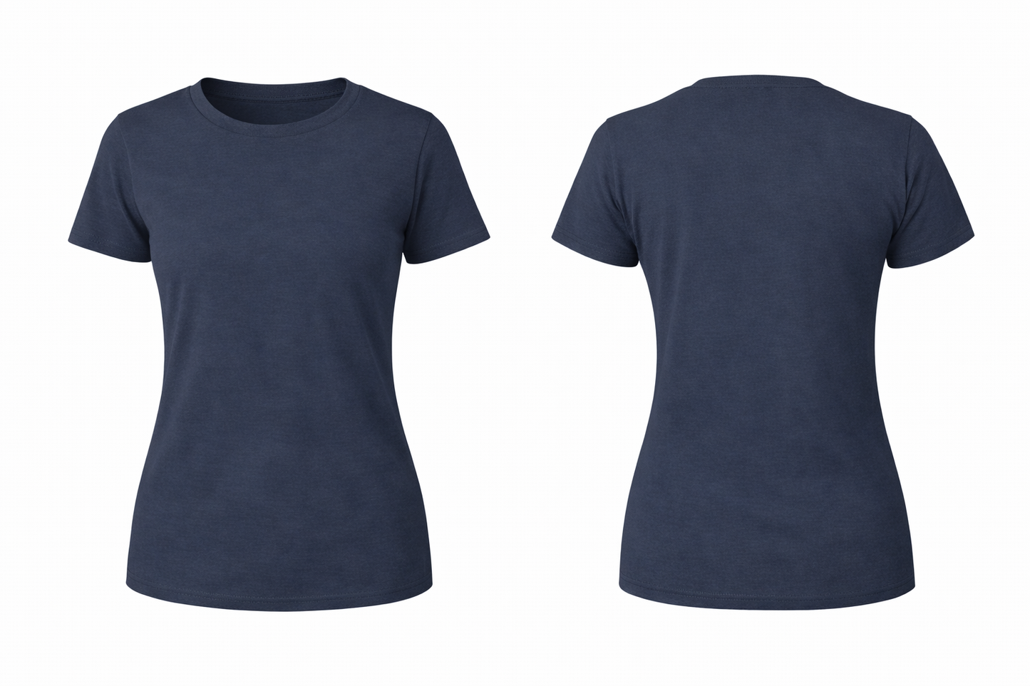 Custom Women Short Sleeve Crewneck and V-Neck T-Shirt