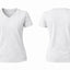 WOMEN-V NECK-SHORT SLEEVE-TSHIRT