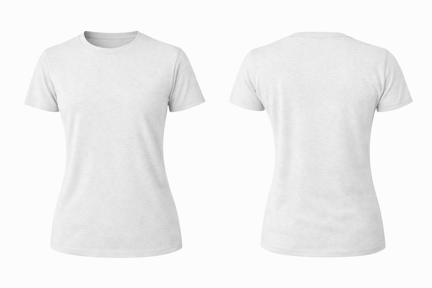 Custom Women Short Sleeve Crewneck and V-Neck T-Shirt