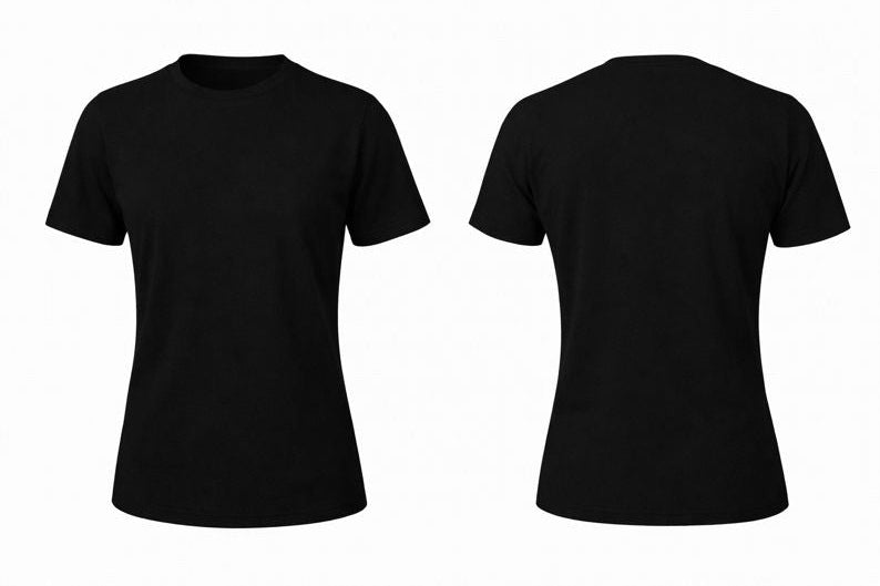 Custom Women Short Sleeve Crewneck and V-Neck T-Shirt