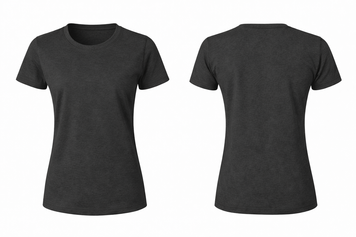 Custom Women Short Sleeve Crewneck and V-Neck T-Shirt