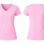 WOMEN-V NECK-SHORT SLEEVE-TSHIRT