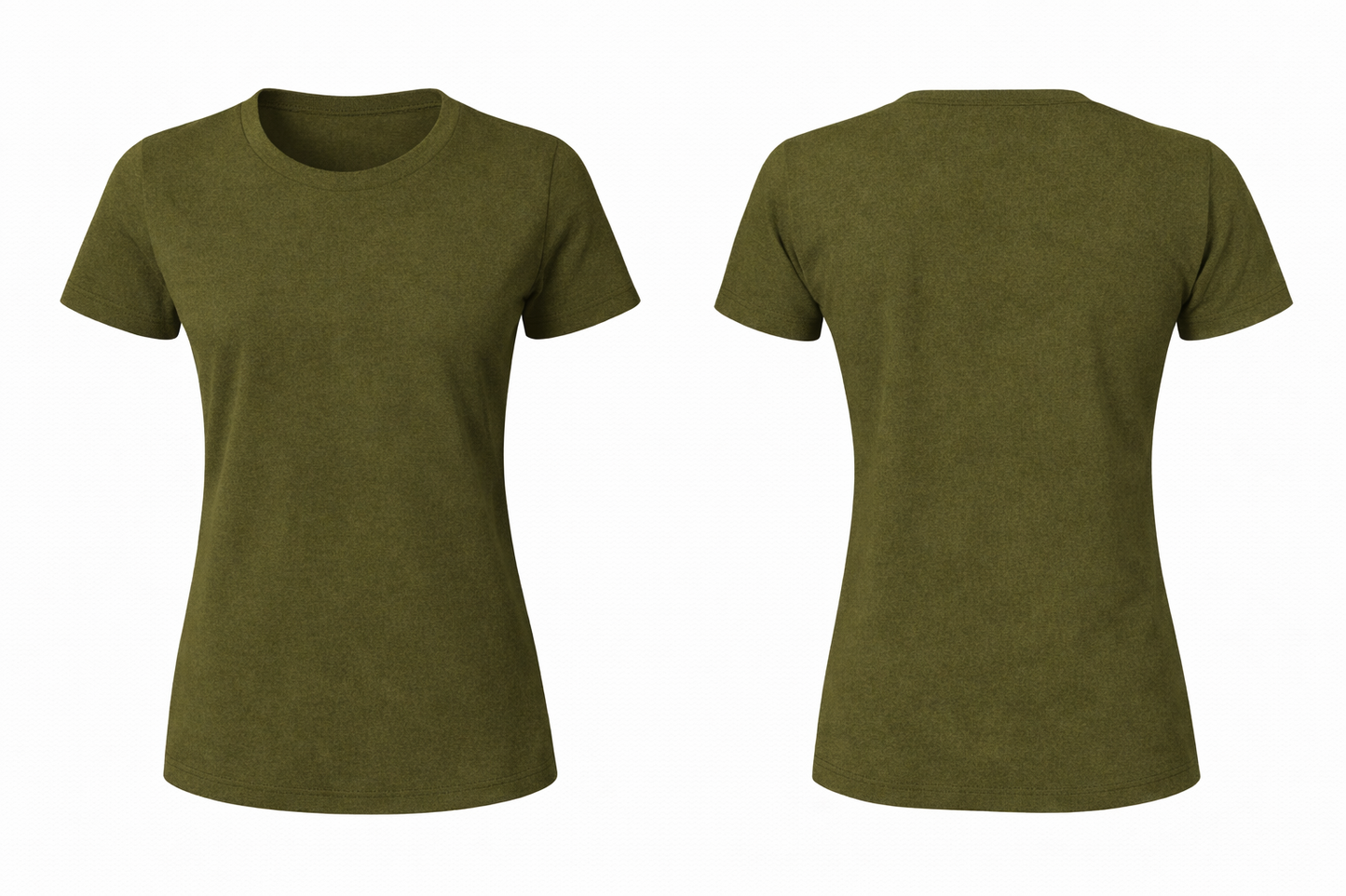 Custom Women Short Sleeve Crewneck and V-Neck T-Shirt