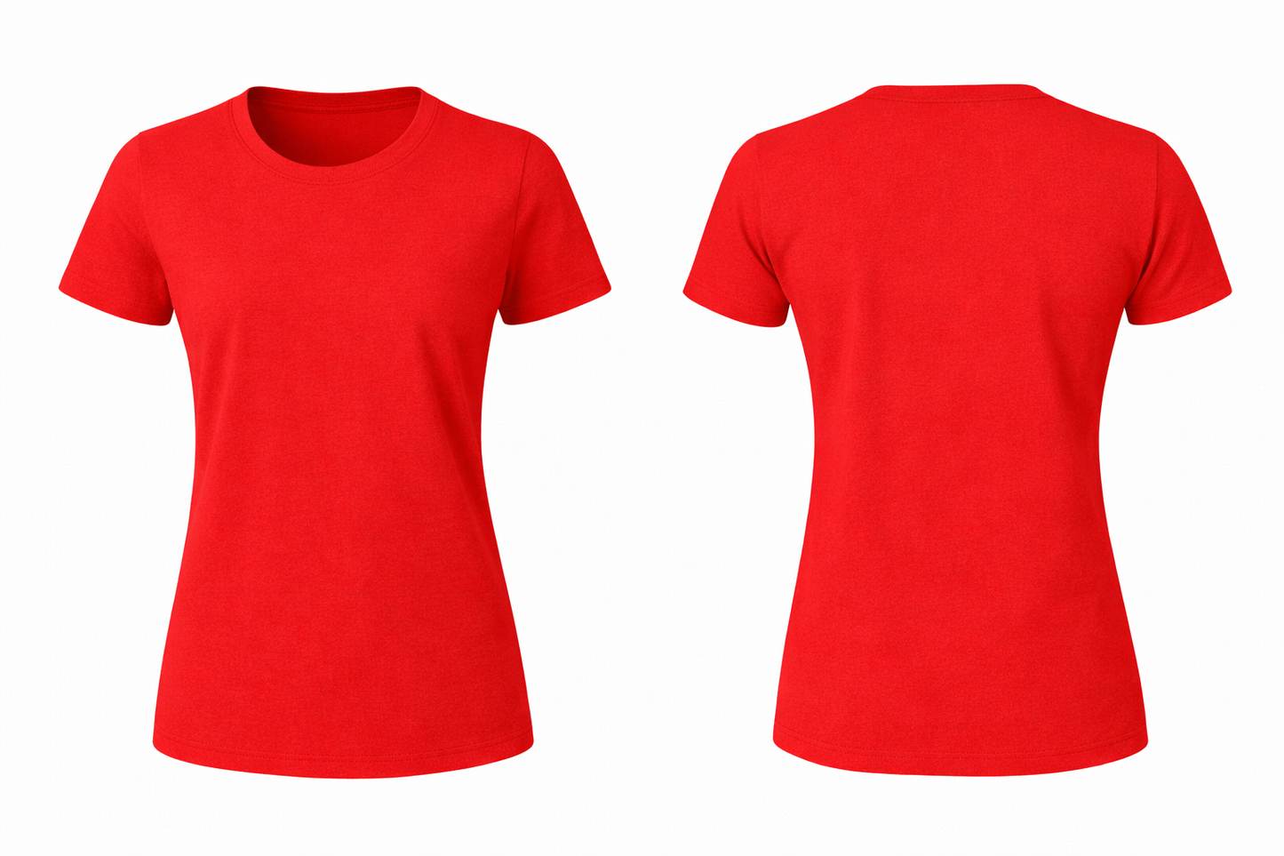 Custom Women Short Sleeve Crewneck and V-Neck T-Shirt