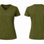 WOMEN-V NECK-SHORT SLEEVE-TSHIRT